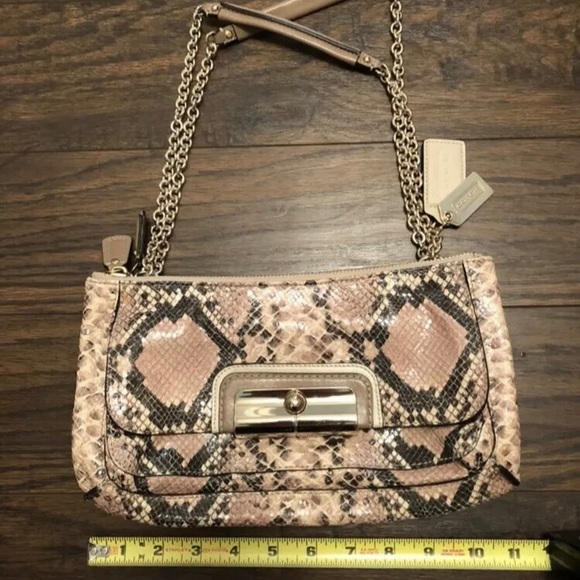 COACH Embossed Faux Python Innovation Leather Bag - Picture 10 of 12